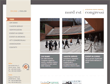 Tablet Screenshot of nordestcongressi.it